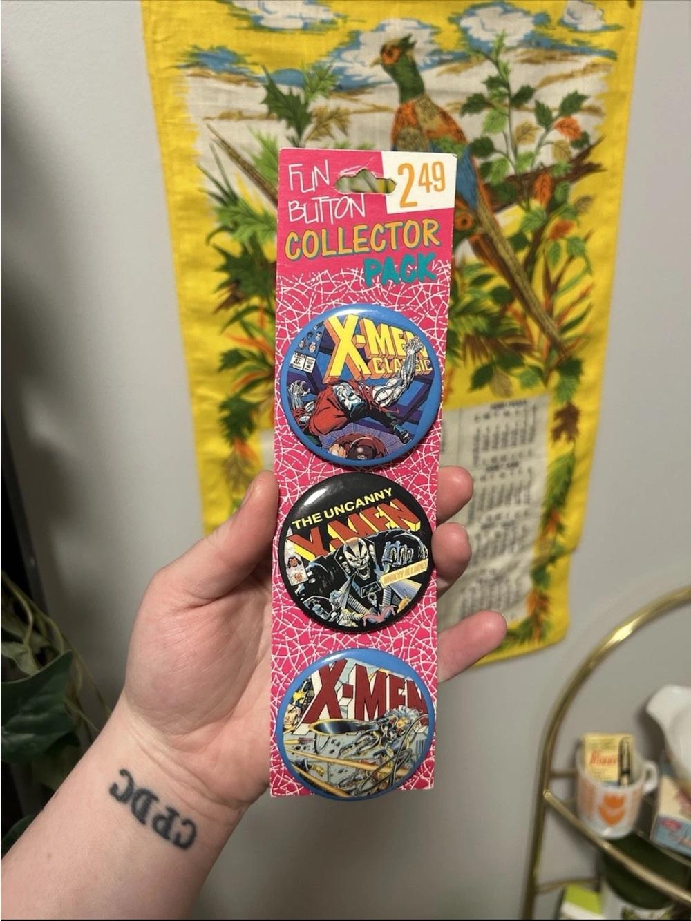 1992 X-Men Collector Button Pack - Vintage Comic Buttons